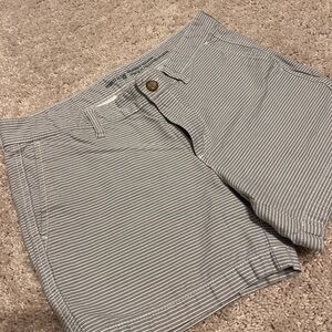GAP Women's Gray Striped Shorts